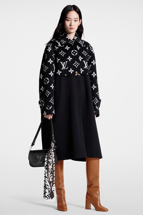 Oversized Monogram Accent Coat in Women's Ready to Wear Coats and Jackets collections by Louis Vuitton
